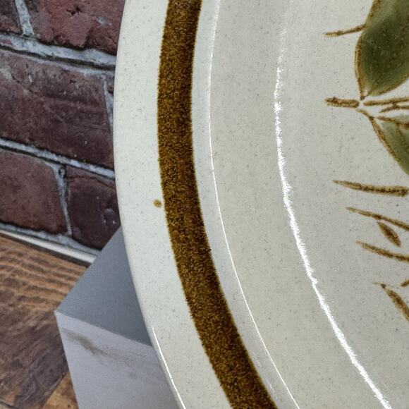 1 Daniele Collection Dinner Stoneware Plate Platter Trailride Pattern Japan 1970 - Picture 5 of 7